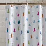 Catherine Lansfield Zavesa za tuš 180x180 cm Christmas Tree – u