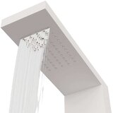 vidaXL Panel za tuširanje aluminijski bijeli | shoptok.hr