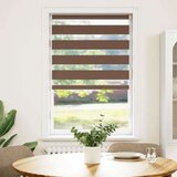 vidaXL Zavjesa zebra smeđa 85x150 cm širina tkanine 80,9 cm poliester | shoptok.hr