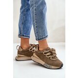 Boto Women's Suede Sneakers On Platform With Thick Lacing Artiker | shoptok.hr