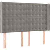 Box spring postelja z vzmetnico LED svetlo siva 140x200cm žamet, (20790181) | Shoptok.si