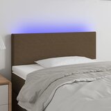  LED uzglavlje tamnosmeđe 80 x 5 x 78/88 cm od tkanine | shoptok.hr