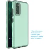 Case prozoren zaščitni gel ovitek z barvnim robom za Samsung Galaxy A12 / Galaxy M12 mint