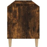 vidaXL Omarica za gramofonske plošče dim. hrast 121x38x48 cm inž. les | Shoptok.si