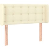  Uzglavlje s ušima krem 83x16x78/88 cm od od umjetne kože | shoptok.hr