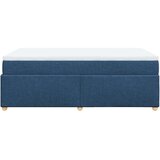 vidaXL Box spring postelja z vzmetnico modra 120x190 cm blago, (21305875) | Shoptok.si
