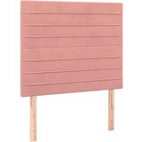  Posteljni okvir z vzglavjem roza 100x200 cm žamet | Shoptok.si