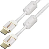 HDMI Priključni kabel [1x Muški konektor HDMI - 1x Muški konektor HDMI] 1.5 m Bijela