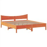  Posteljni okvir brez vzmetnice vošč. rjav 180x200 cm borovina, (21609578) | Shoptok.si
