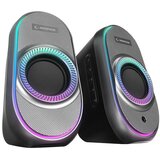  Zvučnici 2.0 gaming RAMPAGE RMS-X3 2.0 6W Bluetooth Enabled Black Multimedia RGB Lighted Gaming USB Speaker, 39543 | Eponuda.ba