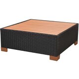  7-dijelna vrtna garnitura od poliratana s jastucima crna | shoptok.hr