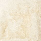  Čupavi tepih s visokim vlaknima krem 200x200 cm poliester | shoptok.hr