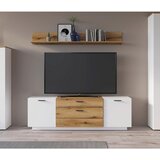 Modern Living Tv-element Dalano, Bela, Barva Hrasta | Shoptok.si