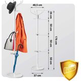 Massido samostojeća vješalica za kapute s mramornom bazom, 176 cm | shoptok.hr