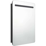vidaXL led kopalniška omarica z ogledalom črna 60x11x80 cm | Shoptok.si
