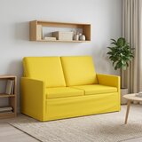  Kauč za dvoje Svijetlo žuta 130 x 81 x 82 cm Tkanina | shoptok.hr