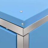  Spremište za četiri kante za smeće 276,5x77,5x115,5 cm čelično | shoptok.hr