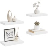  Plutajuće zidne police 4 kom bijele 40 x 23 x 3,8 cm MDF | Eponuda.ba