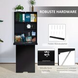  Zidni sklopivi stol uključujući ploču za pisanje 60 cm x 94 5 cm x 147 cm crni | shoptok.hr
