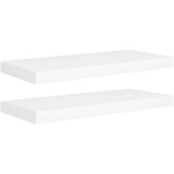 vidaXL plutajuće zidne police 2 kom bijele 60 x 23,5 x 3,8 cm MDF | shoptok.hr