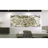  Slika - Tree and Waves (5 Parts) Green 200x80 | shoptok.hr