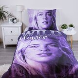 Jerry Fabrics Ljubičasta pamučna dječja posteljina za krevet za jednu osobu 200x140 cm Billie Eilish – | shoptok.hr