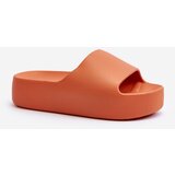 Boto Women's Slides on Thick Sole Orange Oreithano | Shoptok.si