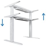 Uvi električna miza hrast desk sonoma, belo - rjava | Shoptok.si