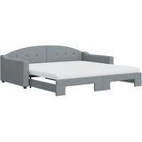  Dnevni krevet na razvlačenje svjetlosivi 100x200 cm od tkanine | shoptok.hr