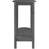  Konzolni stol sivi 110 x 40 x 80 cm od masivne borovine | shoptok.hr