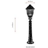 Opviq Vanjska lampa BSU-68210-BKR-B, 100 cm, Podna, IP65, E27, 60W, Smeđa | Eponuda.ba