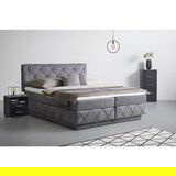 Premium Living Postelja Boxspring Cordoba, Siva, 180x200 | Shoptok.si