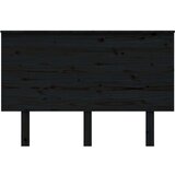 vidaXL Posteljno vzglavje črno 124x6x82,5 cm trdna borovina | Shoptok.si