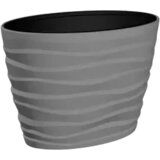  GARDINO-SAKSIJA BORA SIVA OVAL 60X39Xh58cm | ePonuda.com