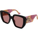 Gucci GG0956S 010 ONE SIZE (54) Črna/Rdeča Cene