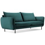 Cosmopolitan Design Petrolej zelen žametni kavč Vienna, 160 cm | Shoptok.si