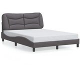  Okvir za krevet bez madraca Hvar sivi 140x190 cm od umjetne kože | shoptok.hr