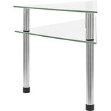 vidaXL Kuhinjska polica prozorna 49,5x35x19 cm kaljeno steklo | Shoptok.si