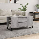  The Living Store Klubska mizica siva sonoma 102x44,5x50 cm inženirski les - Klubska Mizica, (21454764) | Shoptok.si