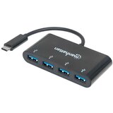 Intellinet USB HUB USB C --> 4x USB 3.2, Bus Powered, Manhattan 162746