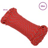  Vi&amp;scaron;enamjensko pomoćno uže 5 mm 25 m Crvena PP Slike