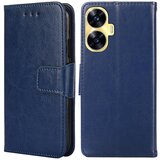 INORCO Za Realme V30t/V30 5G, odporna na udarce PU usnjena torbica za telefon z natisnjenim trikotnim stojalom, pokrov denarnice, (22033866) | Shoptok.si
