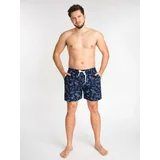 Yoclub Man's Swimsuits Men's Beach Shorts P2 Navy Blue