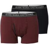 Guido Maria Kretschmer Men bokserice burgund / crna / bijela