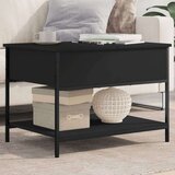  Stolić za kavu crni 70 x 50 x 50 cm konstruirano drvo i metal Cijene