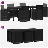  Komplet za jedilnico v vrtu z blazino 7 pcs Antracit PP, (5000301237) | Shoptok.si
