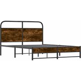  Okvir kreveta bez madraca dimljena boja hrasta 120x200cm drveni | shoptok.hr