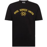 Diesel Majica 'JUST' rumena / črna | Shoptok.si