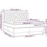  S oprugama i madracem plavi 160x200 cm od tkanine | shoptok.hr