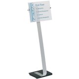 Durable Talno stojalo CRYSTAL SIGN, za format DIN A3, aluminij | Shoptok.si
